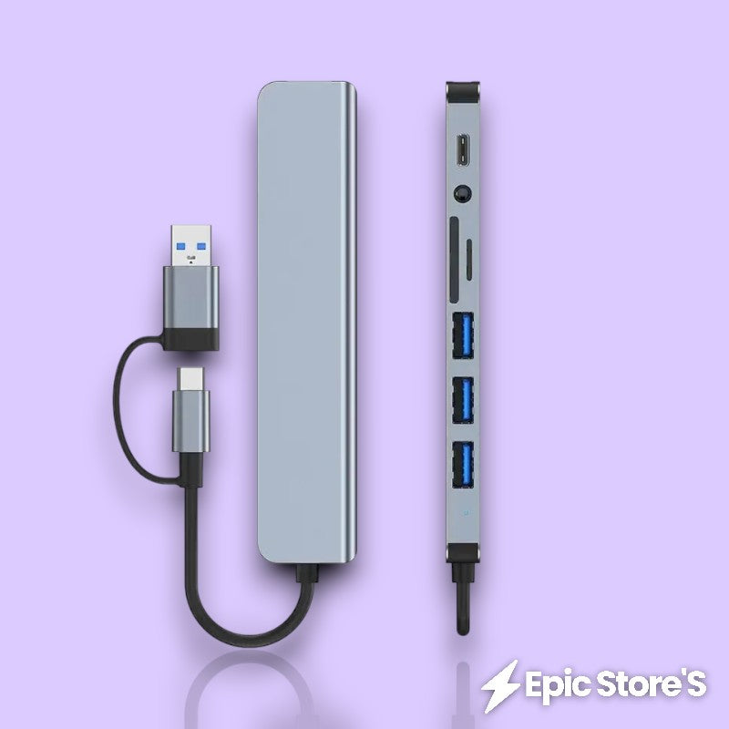 Hub USB-C Multifuncional 8 em 1
