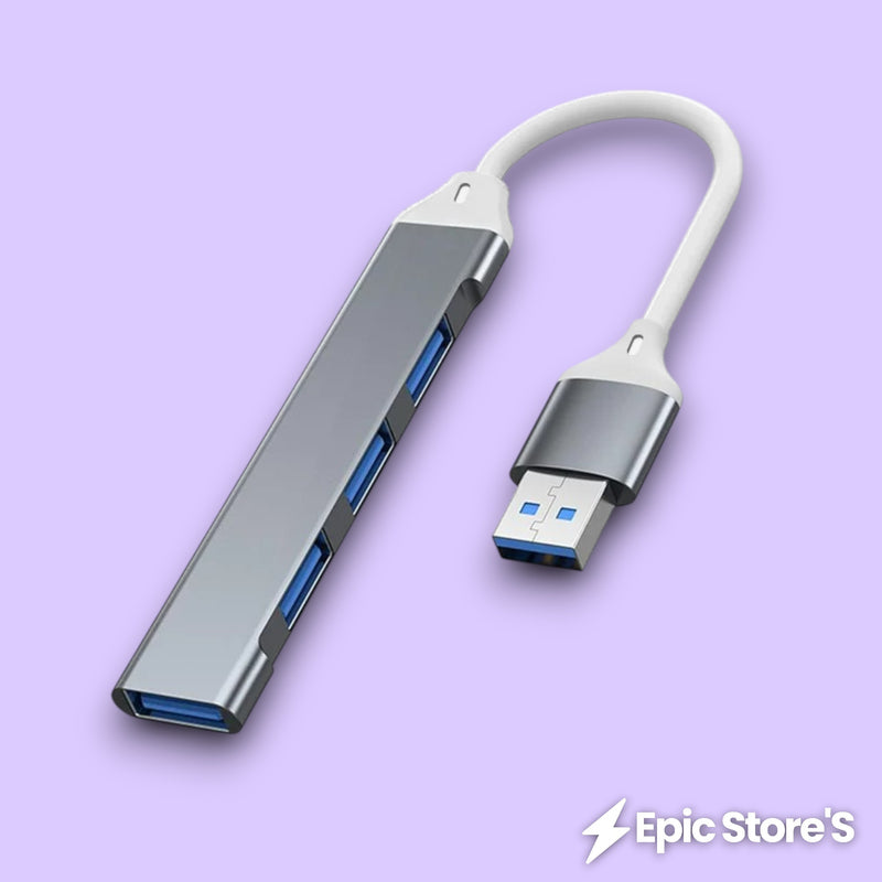 Hub USB 3.0 com 4 entradas de alta velocidade