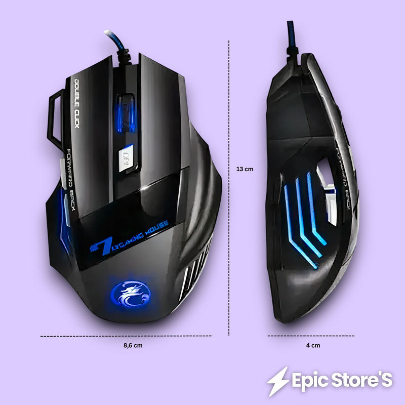 Mouse X7 RGB Ergonômico