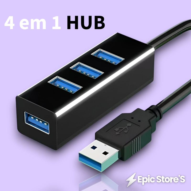 Hub USB 2.0 com 4 Portas