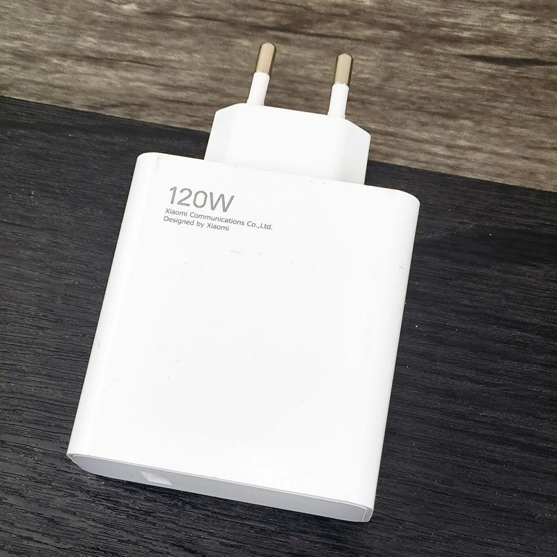 Carregador Rápido Xiaomi Original 120W – Turbo Power com Cabo USB-C