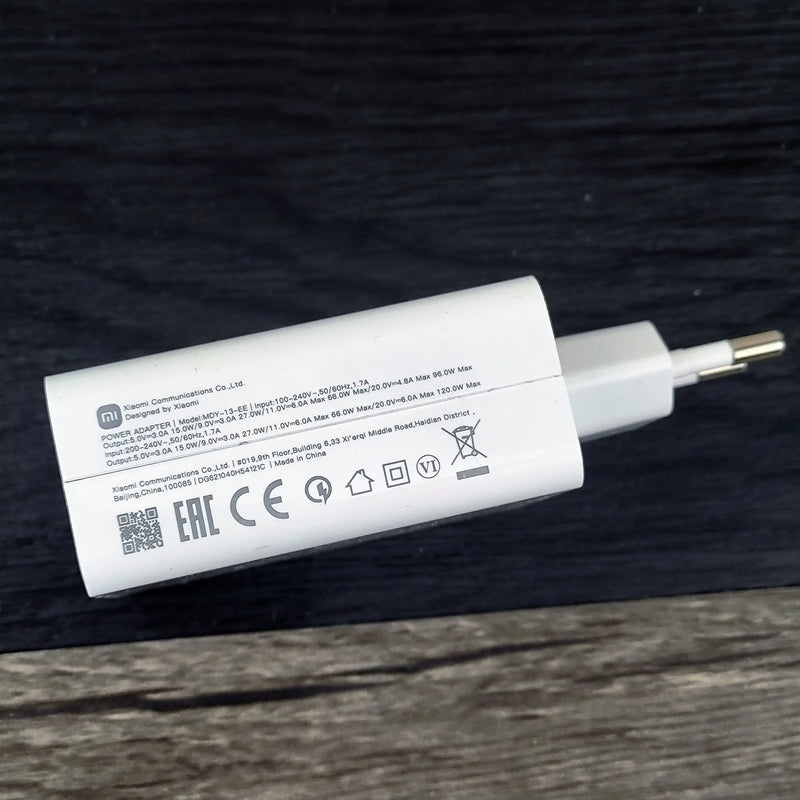Carregador Rápido Xiaomi Original 120W – Turbo Power com Cabo USB-C